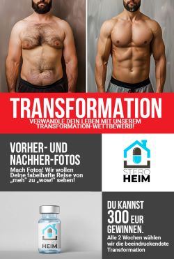 VERWANDLE DEIN LEBEN MIT UNSEREM TRANSFORMATION-WETTBEWERB!